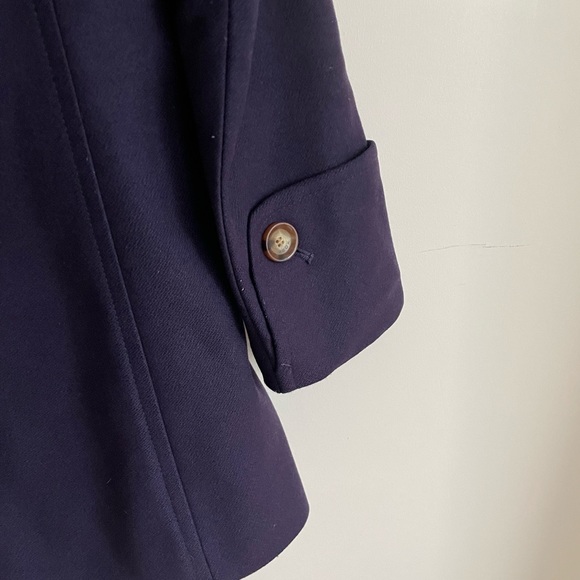 Michael by Michael Kors Hooded Wool Peacoat Double Breasted Plum Purple 4 - Picture 13 of 16